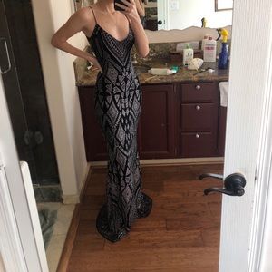 Black Sparkly Prom Dress